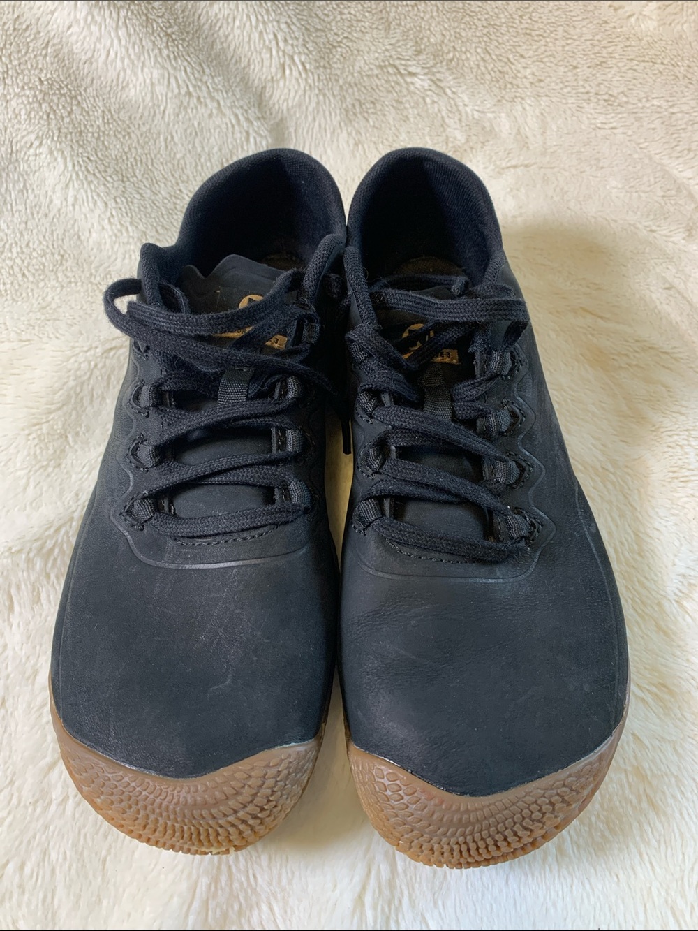 Merrell Womens Black Sneakers with Gum Toe Cap